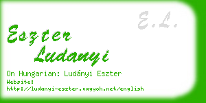 eszter ludanyi business card